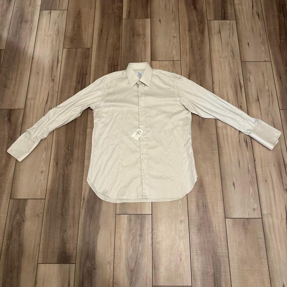 Vintage 90s Brioni Italy French Cuff Shirt NWT Neiman Marcus 15